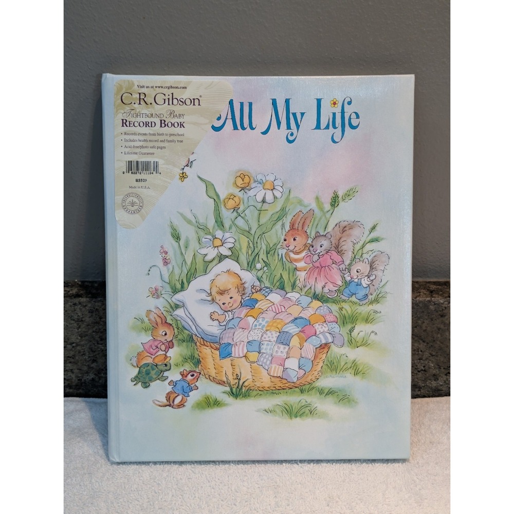 Vintage 1977 Baby Record Book "All My Life" Memory C.R. Gibson Unused USA NEW